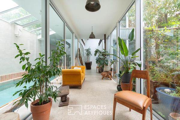 Loft avec piscine intérieure et appartements à usage mixte