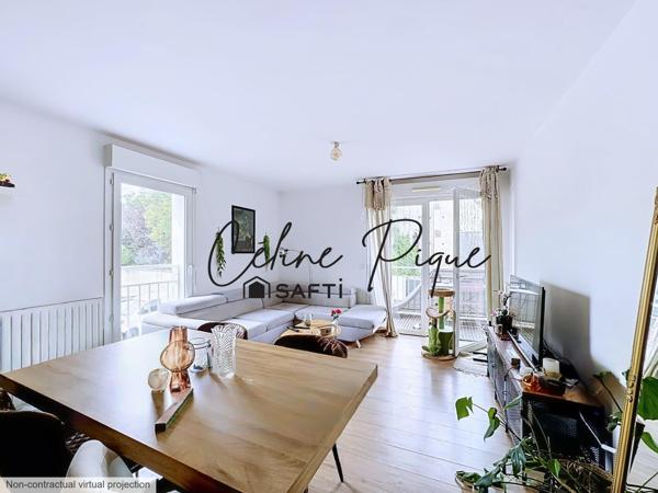 Appartement 3 pièces avec balcon et parking
