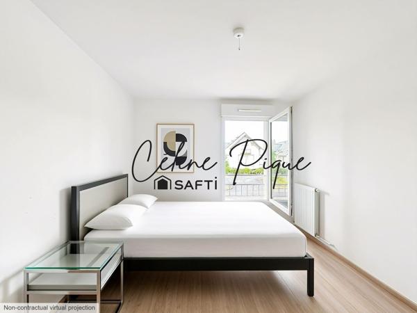 Appartement 3 pièces avec balcon et parking