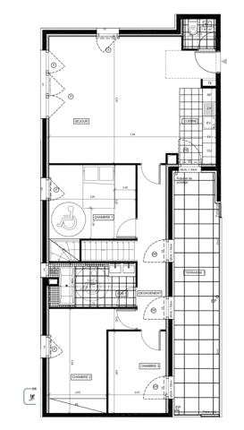 CHAVILLE CENTRE (92)- Superbe duplex familial 115 m², dernier étage, terrasses et vue dégagée