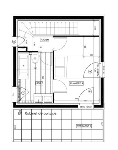 CHAVILLE CENTRE (92)- Superbe duplex familial 115 m², dernier étage, terrasses et vue dégagée