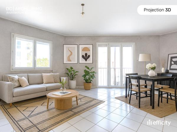 Appartement 3 pièces - 60 m²