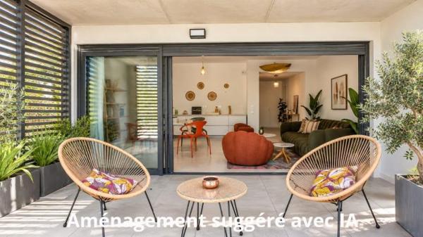 T3 NEUF EN REZ-DE-JARDIN – 68 m² – 52 m² D'EXTÉRIEUR – SAINT-CLÉMENT-DE-RIVIÈRE