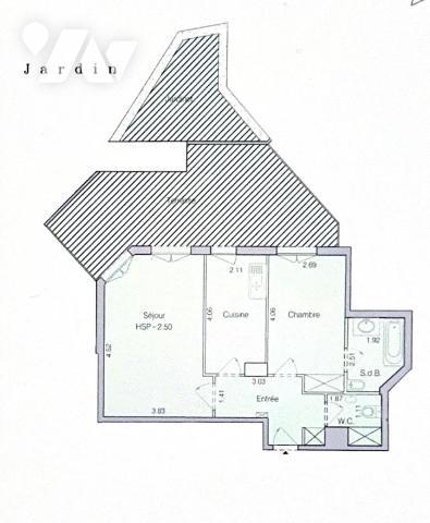 Appartement avec terrasse et jardin - Théatre des Sablons
