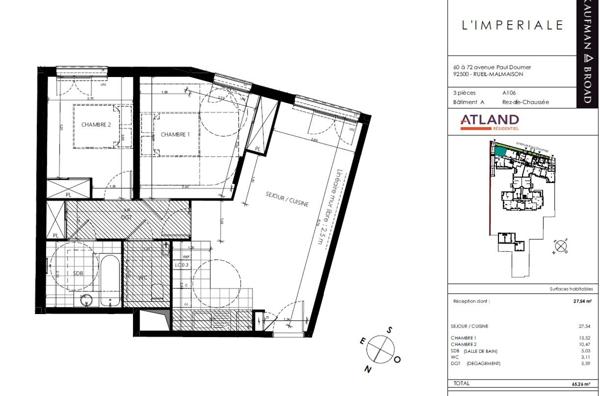 Appartement 3 pièces à louer