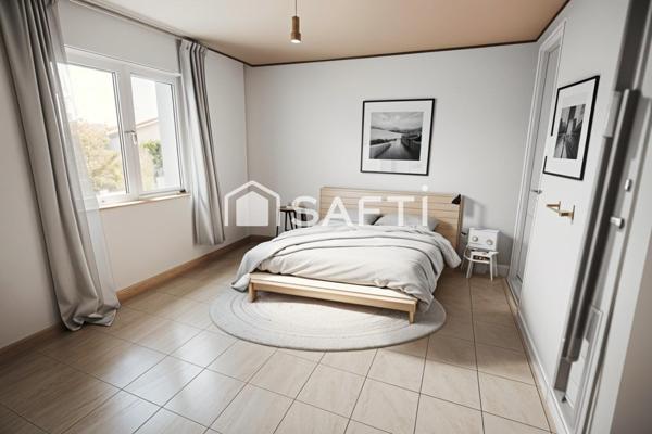 Villa de plein pied avec piscine et garage à Pezens