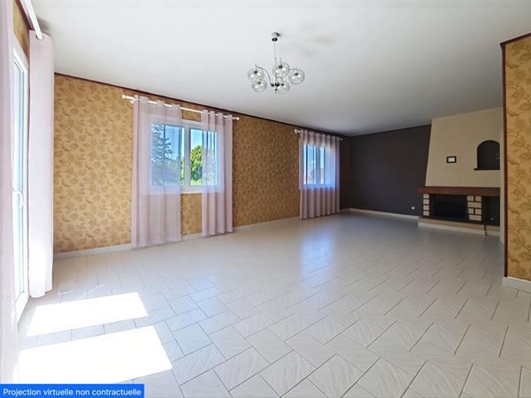 Vaste maison familiale - chambres au calme à Saint Chef sur un grand terrain paysager de 2121 m²