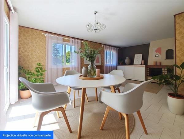 Vaste maison familiale - chambres au calme à Saint Chef sur un grand terrain paysager de 2121 m²