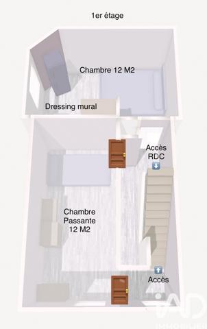 Maison à vendre 3 pièces 68 m² Deville