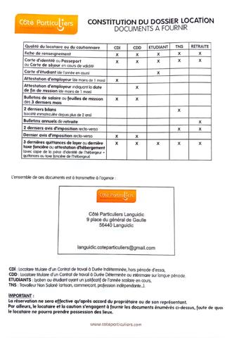 Location Appartement43 m² - 2 Pièces - LANGUIDIC (56440)