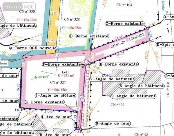 Terrain à Batir à vendre à Bruz en Ille-et-Vilaine (35170), ref : 35129-5719   
Les Rosiers