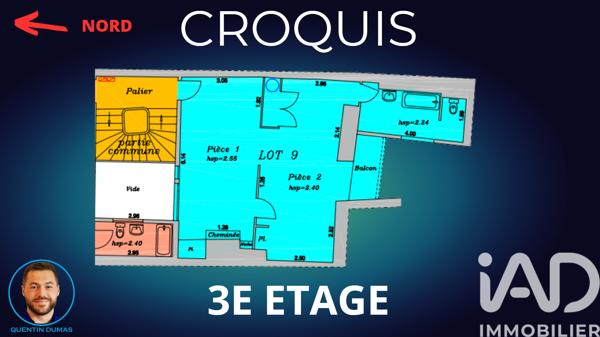 Appartement à vendre 2 pièces 46 m² Bayonne