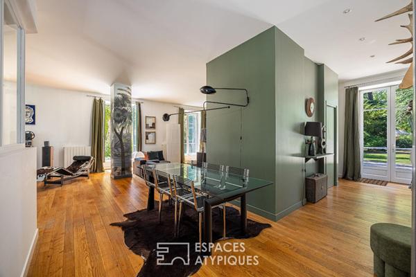 Appartement de plein pied avec jardin dans une ancienne bâtisse