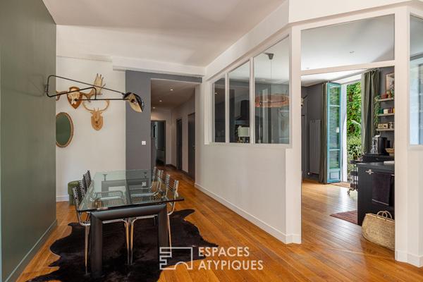 Appartement de plein pied avec jardin dans une ancienne bâtisse