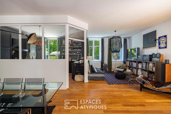 Appartement de plein pied avec jardin dans une ancienne bâtisse