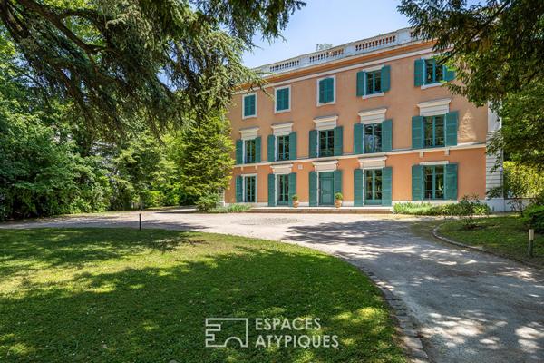 Appartement de plein pied avec jardin dans une ancienne bâtisse
