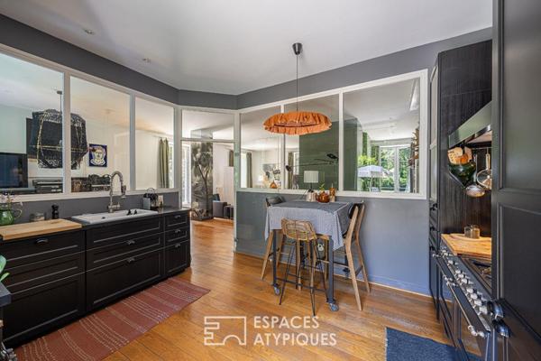 Appartement de plein pied avec jardin dans une ancienne bâtisse