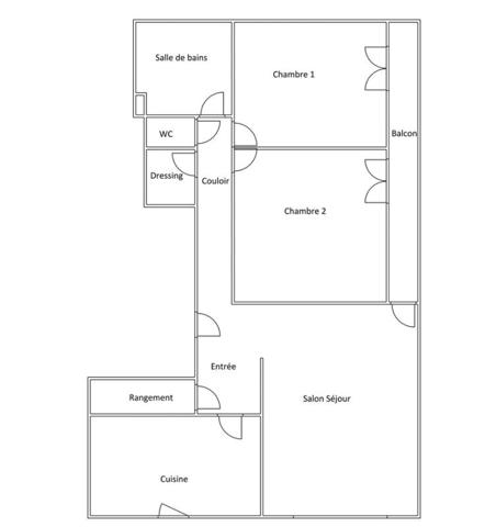 A VENDRE à La Rochelle centre Appartement 85 m²  avec balcon + Parking + Cave