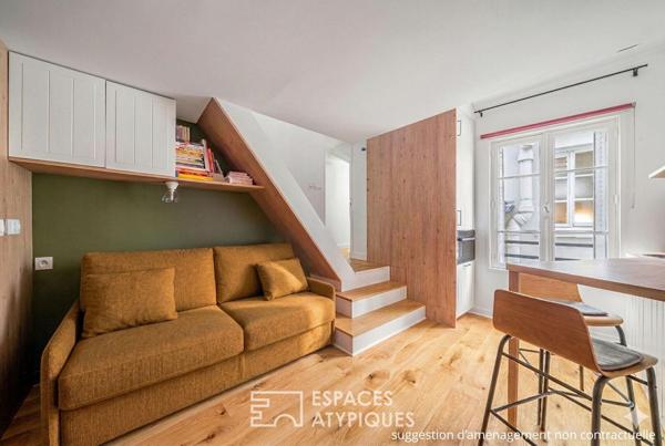 Un nid d’architecte en duplex aux abords de la Seine