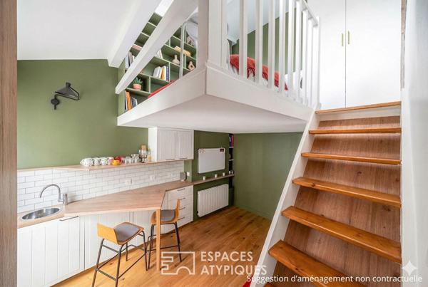 Un nid d’architecte en duplex aux abords de la Seine
