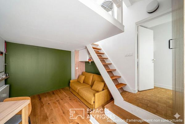 Un nid d’architecte en duplex aux abords de la Seine