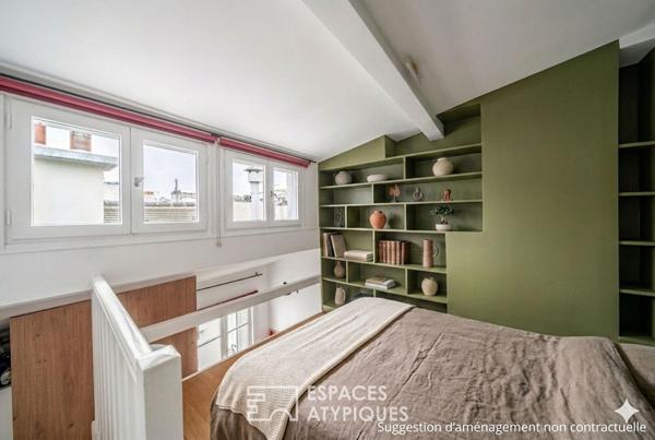 Un nid d’architecte en duplex aux abords de la Seine