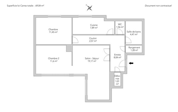 Appartement Paris 17 e - LAUGIER