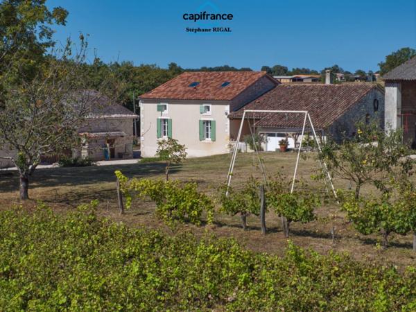 Maison à vendre 6 pièces et dépendances proche de MONFLANQUIN (47) sur 2,6ha de terrain