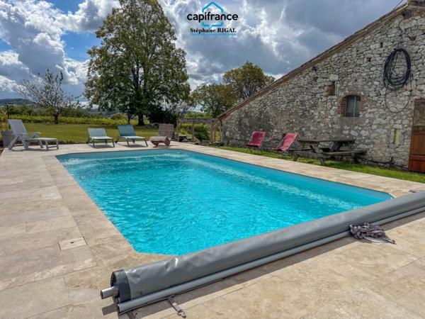 Maison à vendre 6 pièces et dépendances proche de MONFLANQUIN (47) sur 2,6ha de terrain