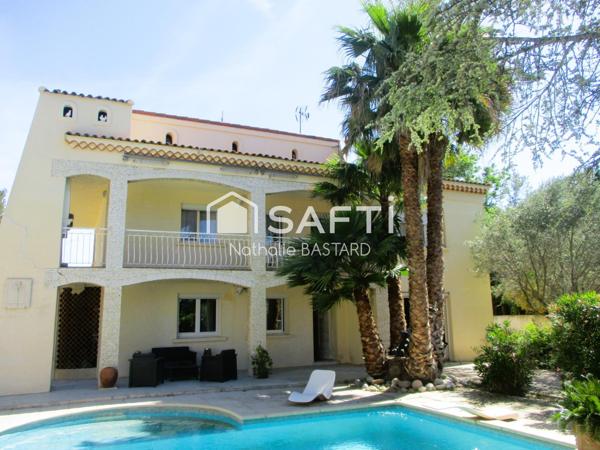 Sausset Côte Bleue : belle demeure familiale avec piscine à deux pas de la mer