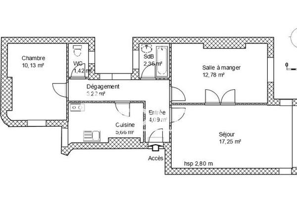 Location Appartement 3 pièces 56.91 m² - 13 RUE ERNEST RENAN Paris 75015