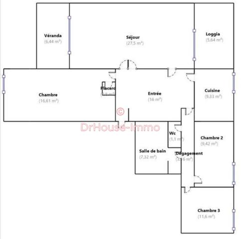 Appartement à vendre 5 pièces de 103 m²