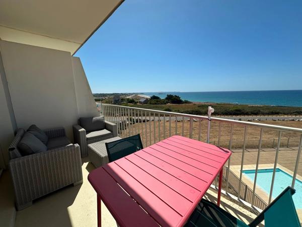 Appartement à vendre 2 pièces GUIDEL (56) vue mer, piscine, tennis, parking