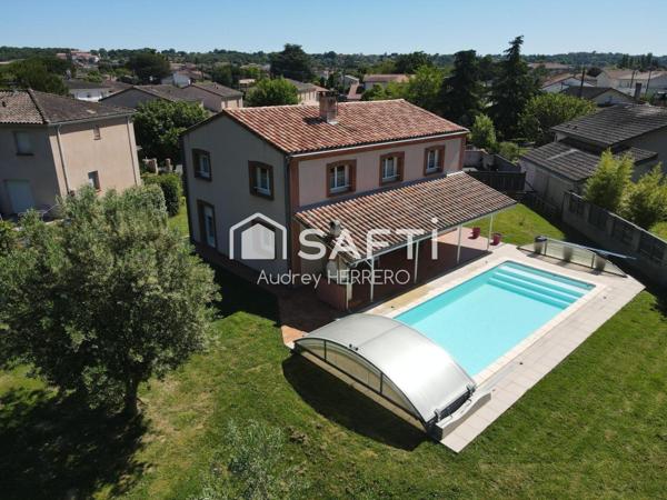 Maison T6 160m2 avec piscine et grand garage - Bruguières