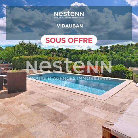 A VENDRE VIDAUBAN Maison de 111m2 de plain-pied avec piscine et dépendance