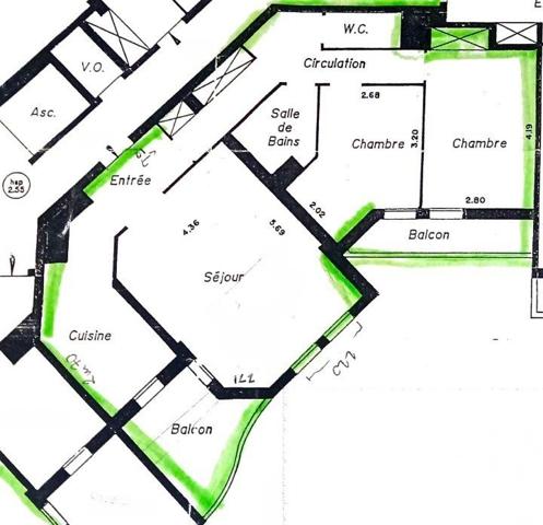 Appartement à vendre 3 pièces 76 m² Suresnes