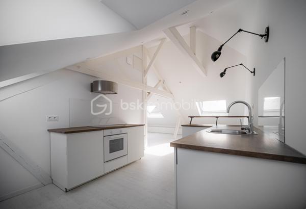 Votre conseillère Shana WURMSER, vous propose cet appartement type loft situé à Charleville-Mézières dans un immeuble en copropriété.

Au 5ème et dernier étage avec ascenseur, entrée, vaste salon/salle à manger ouvert sur la cuisine équipée (four, plaque, hotte, lave vaisselle), une chambre, un bureau et une salle de bain/wc.

Nombreux rangements dans les espaces en sous pente.

Travaux réalisés; électricité, isolation, menuiseries, VMC, plomberie, remise en peinture.

Charges de copropriété ; 1 300€/an

Foncier: 1 031€/an

Libre de toute occupation. IDEAL projet location courte durée.