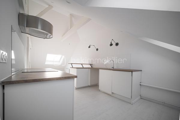 Votre conseillère Shana WURMSER, vous propose cet appartement type loft situé à Charleville-Mézières dans un immeuble en copropriété.

Au 5ème et dernier étage avec ascenseur, entrée, vaste salon/salle à manger ouvert sur la cuisine équipée (four, plaque, hotte, lave vaisselle), une chambre, un bureau et une salle de bain/wc.

Nombreux rangements dans les espaces en sous pente.

Travaux réalisés; électricité, isolation, menuiseries, VMC, plomberie, remise en peinture.

Charges de copropriété ; 1 300€/an

Foncier: 1 031€/an

Libre de toute occupation. IDEAL projet location courte durée.