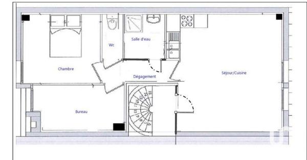 Appartement 3 pièces de 49 m² à Saint-Brieuc (22000)