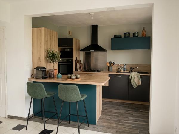 Maison semi individuelle avec jardin et garage