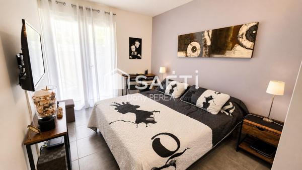 Appartement avec jardin terrasse et garage à deux pas de la mer.