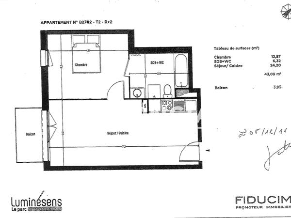 Location Appartement 2 pièces 43.09 m² - 3 RUE JEAN MOULIN Lens 62300