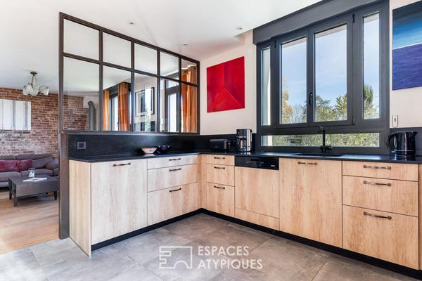 Maison de ville familiale rénovée avec jardin et piscine