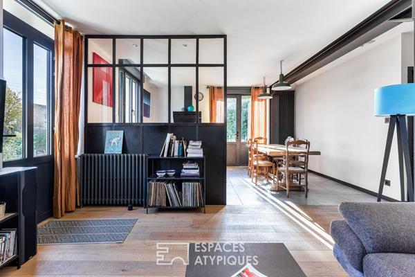 Maison de ville familiale rénovée avec jardin et piscine