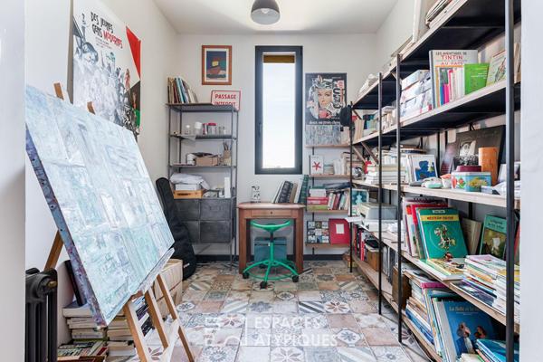 Maison de ville familiale rénovée avec jardin et piscine