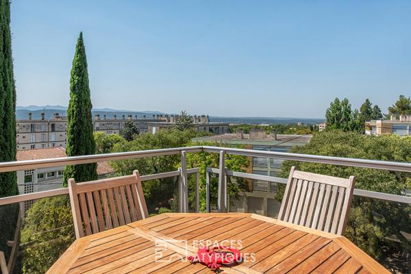 Dernier étage en angle avec terrasse et vue dégagée