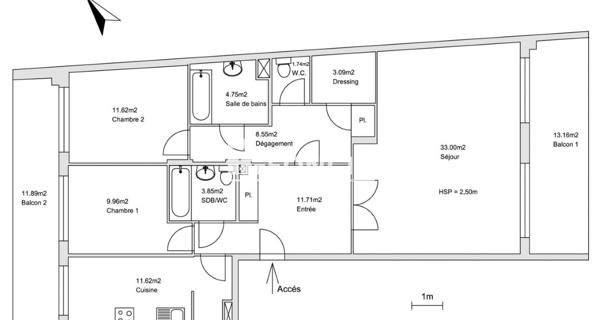 À vendre Appartement 4 pièces 97 m² - Cannes 06400