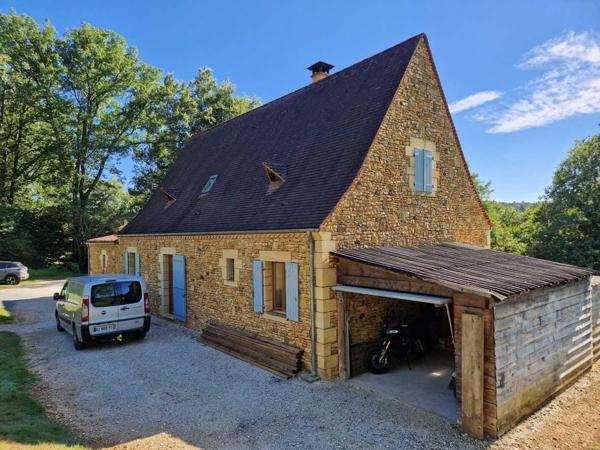 Maison contemporaine - Le bugue Maison perigordine en pierres dans bel environnement et terrain de 5183m2