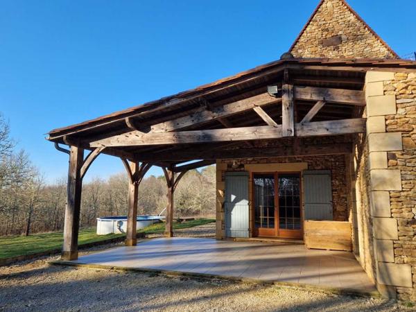 Maison contemporaine - Le bugue Maison perigordine en pierres dans bel environnement et terrain de 5183m2