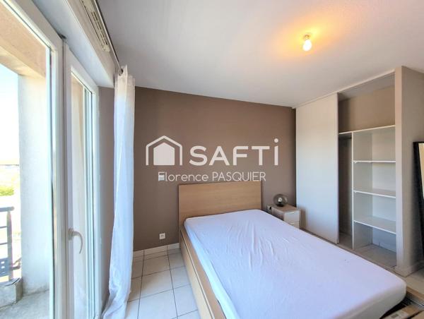 T2 meublé de 40m² avec balcon et parking, Haillan centre